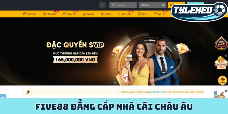 Five88 - Nhà cái uy tín đón đầu xu hướng tại châu Âu 1 Five88 đẳng cấp nhà cái châu Âu