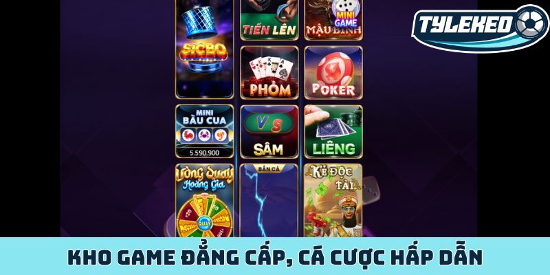 TIPCLUB - Cổng game giải trí online đỉnh cao ở Việt Nam 2 Kho game đẳng cấp, cá cược hấp dẫn