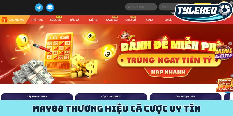 MAY88 - Thiên đường cá cược đẳng cấp chinh phục mọi giới hạn 1 MAY88 thương hiệu cá cược uy tín