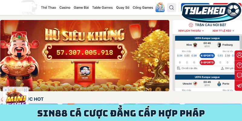 Sin88 - Khám phá nhà cái uy tín, đẳng cấp hàng đầu châu Á 1 Sin88 cá cược đẳng cấp hợp pháp