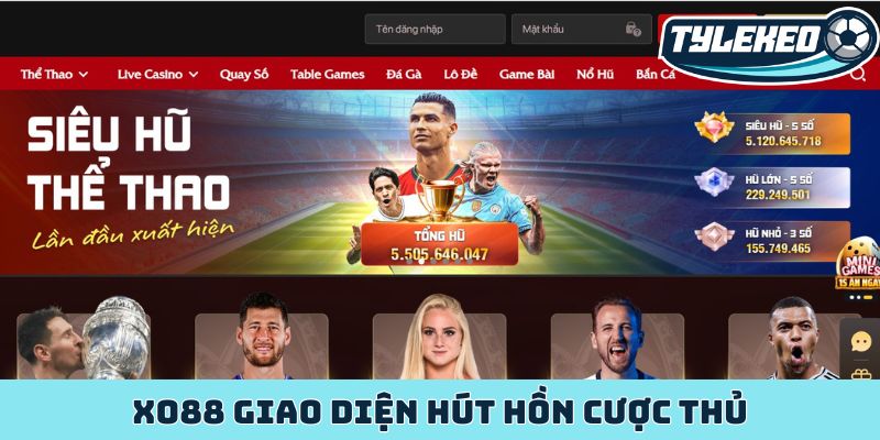 XO88 - Xứng danh nhà cái Châu Á uy tín chinh phục bet thủ 1 XO88 giao diện hút hồn cược thủ